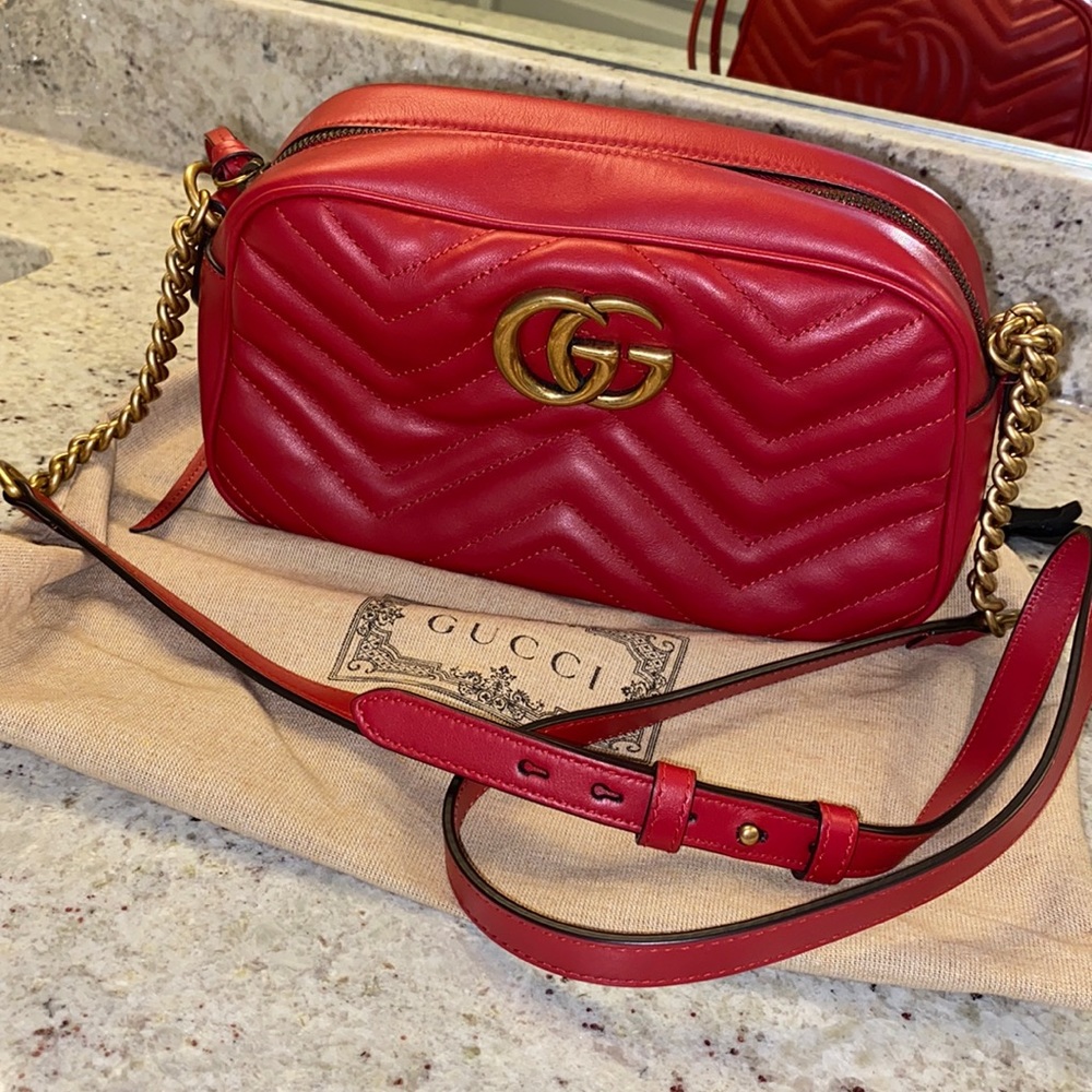 Gucci Marmont Matelasse Shoulder Bag